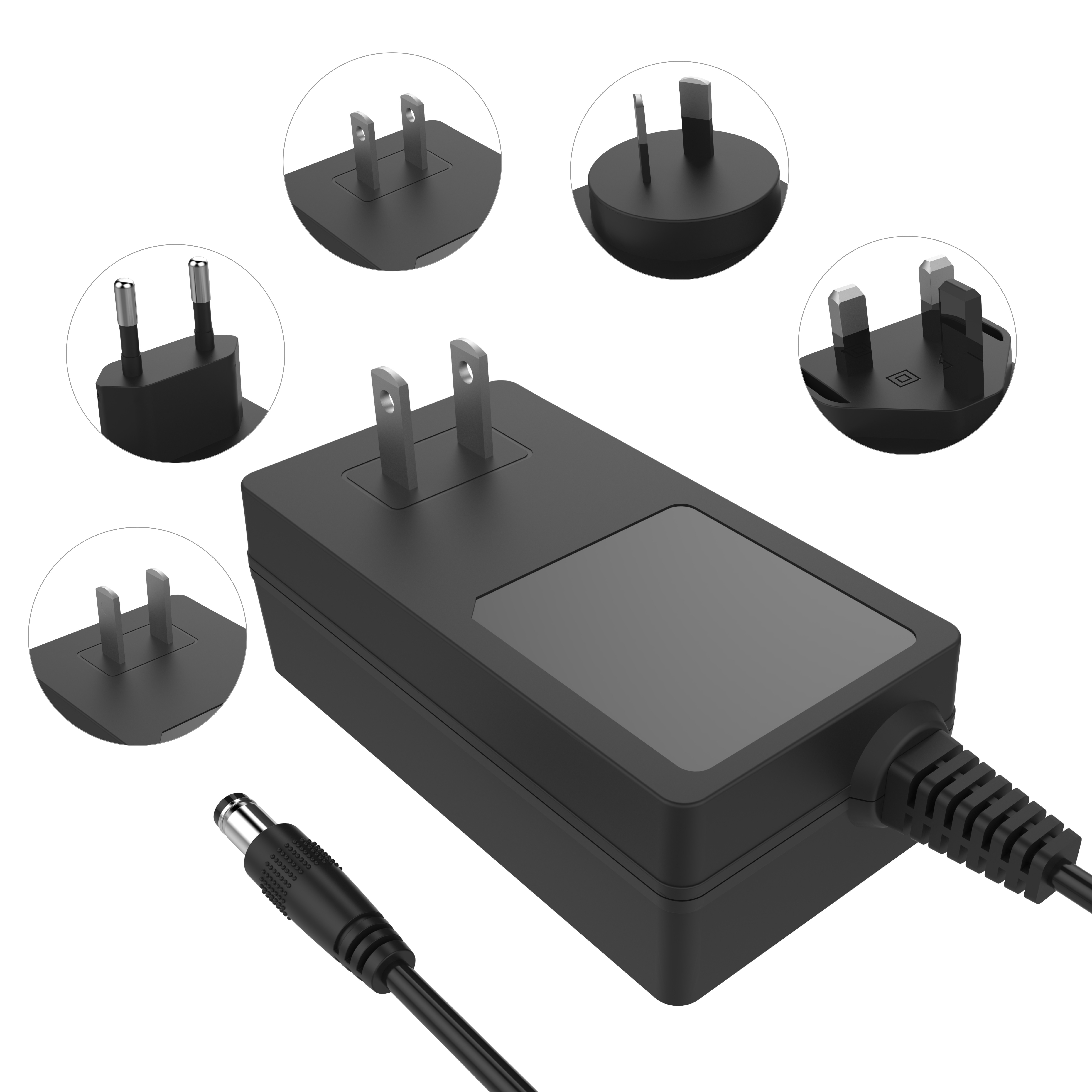 12v4a wall mount type ac dc power supply adapter with EN61558:CE/GS/CB/FCC/LVD/SAA/ETL1310