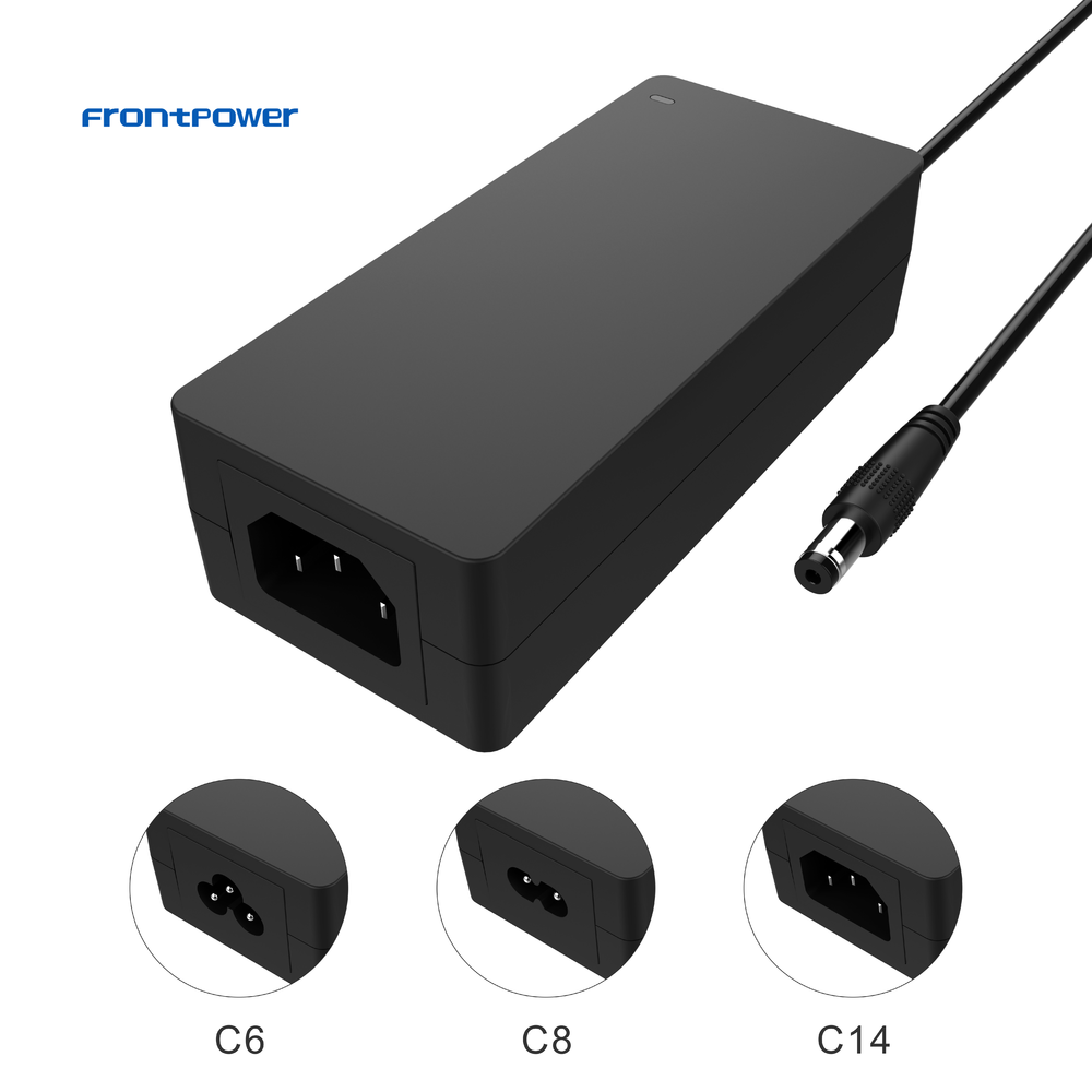 65W 12V 5A power adapter 24v 2.5a table type adapter with EN62368/61558 BIS UL FCC CE GS SAA safety for LED strip